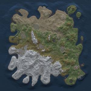 Thumbnail Rust Map: Procedural Map, Size: 4000, Seed: 258707031, 19 Monuments