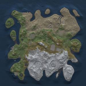 Thumbnail Rust Map: Procedural Map, Size: 3600, Seed: 21912, 16 Monuments