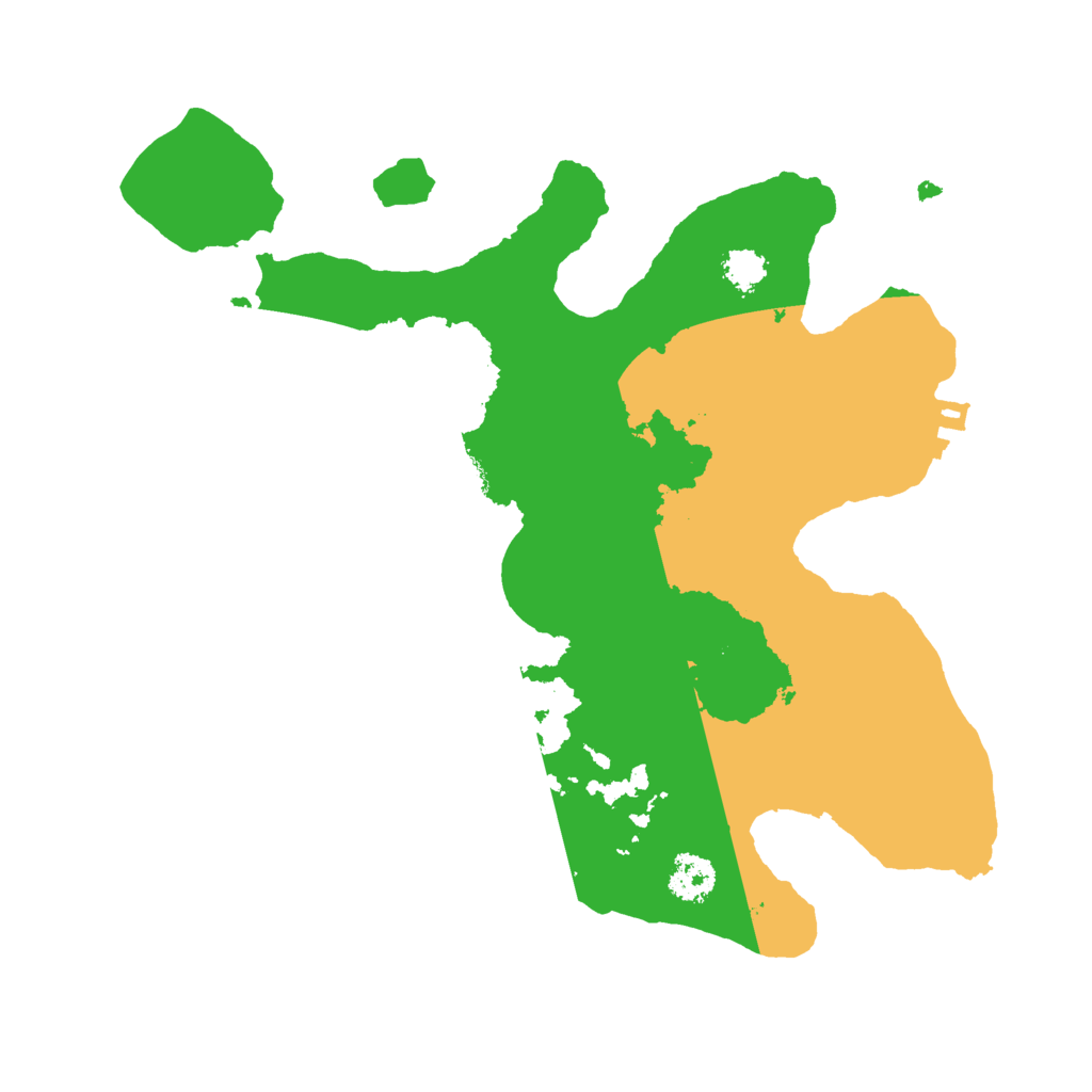 Biome Rust Map: Procedural Map, Size: 2400, Seed: 851448377