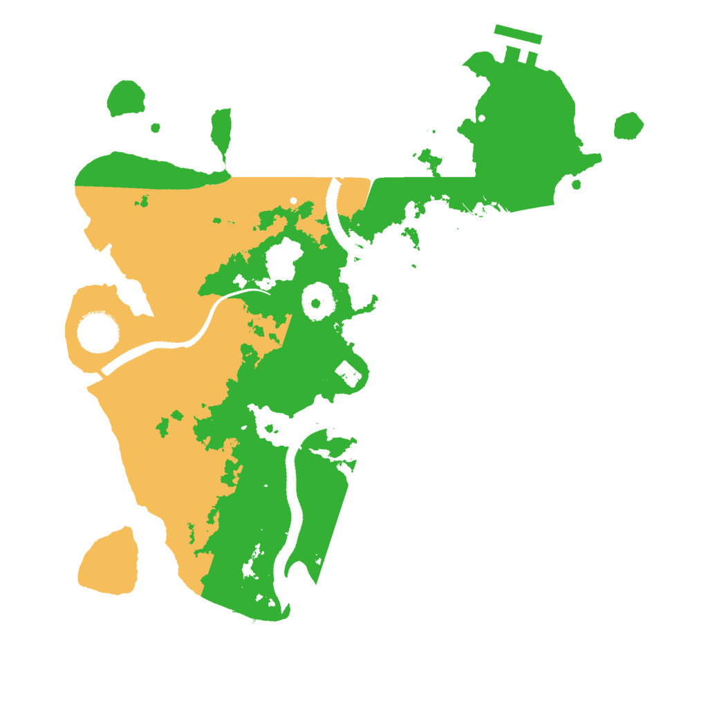 Biome Rust Map: Procedural Map, Size: 3000, Seed: 34789236