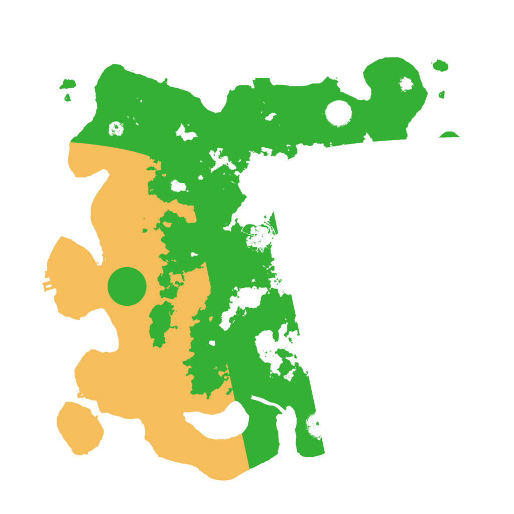 Biome Rust Map: Procedural Map, Size: 3500, Seed: 74387
