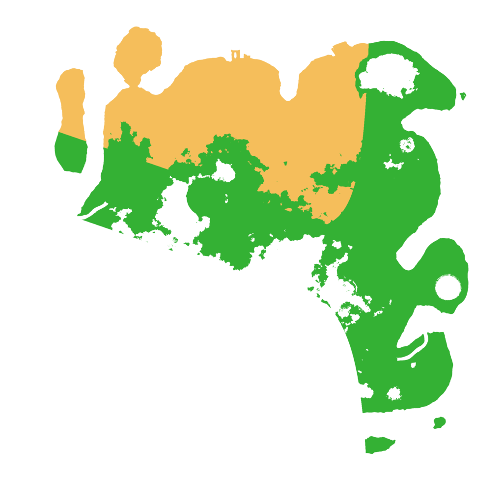 Biome Rust Map: Procedural Map, Size: 3500, Seed: 49791159