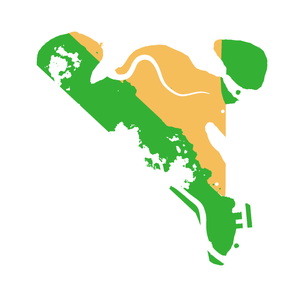 Biome Rust Map: Procedural Map, Size: 2500, Seed: 390152165