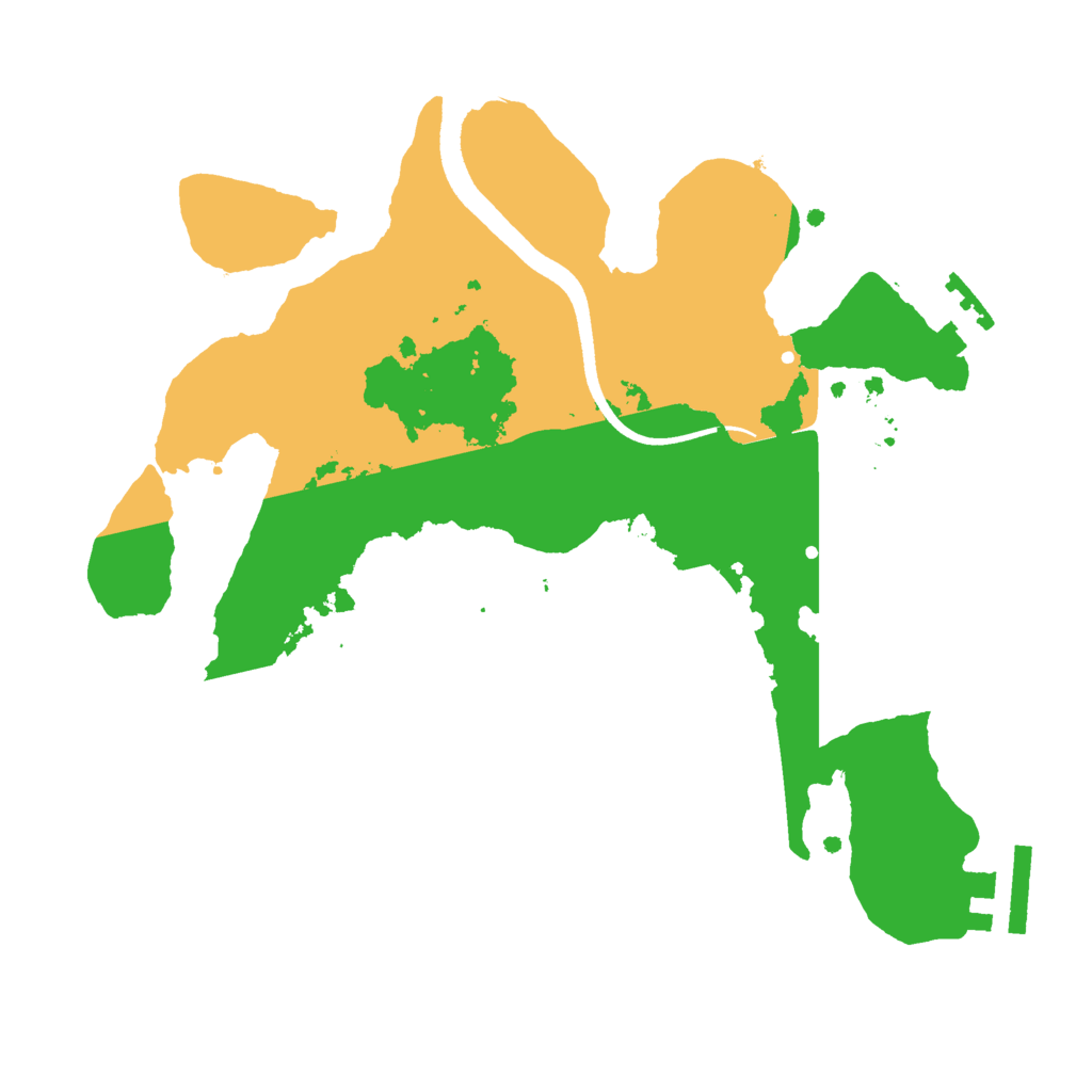 Biome Rust Map: Procedural Map, Size: 2500, Seed: 632032065