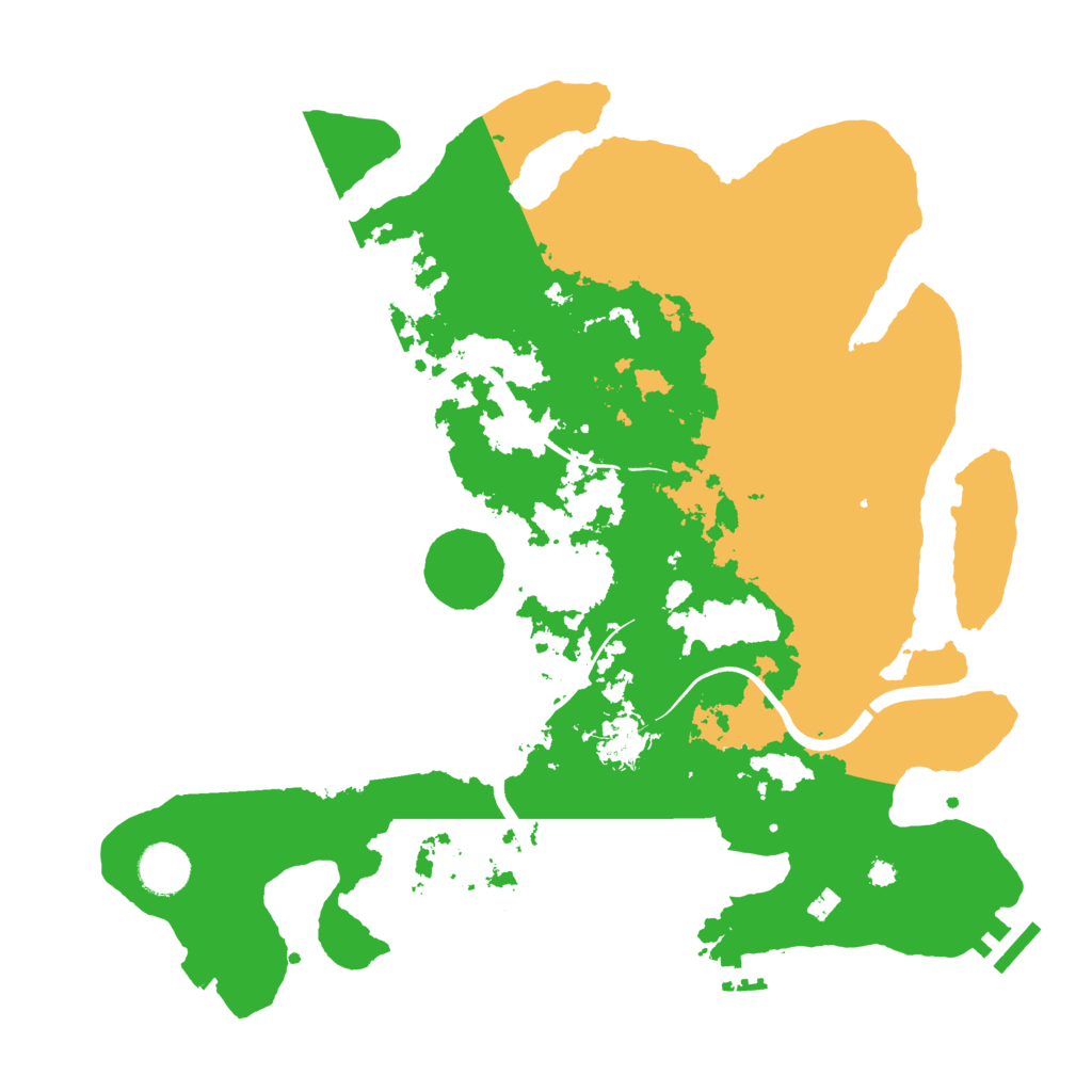 Biome Rust Map: Procedural Map, Size: 3700, Seed: 1656584262