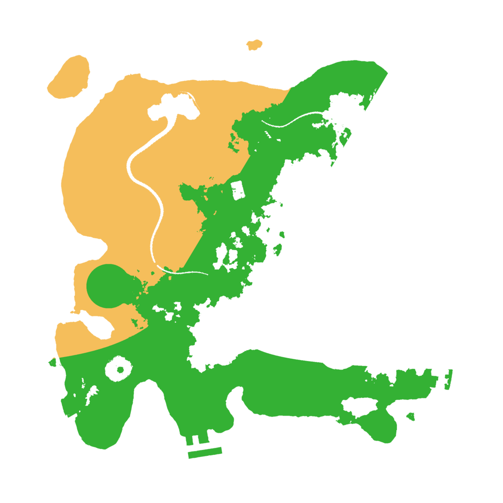 Biome Rust Map: Procedural Map, Size: 3000, Seed: 413516179