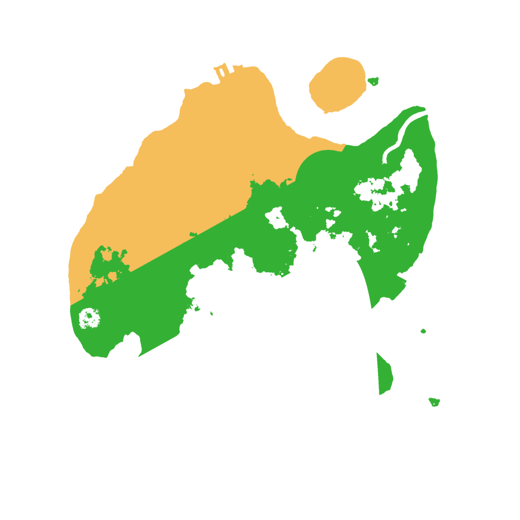 Biome Rust Map: Procedural Map, Size: 2500, Seed: 1916308690