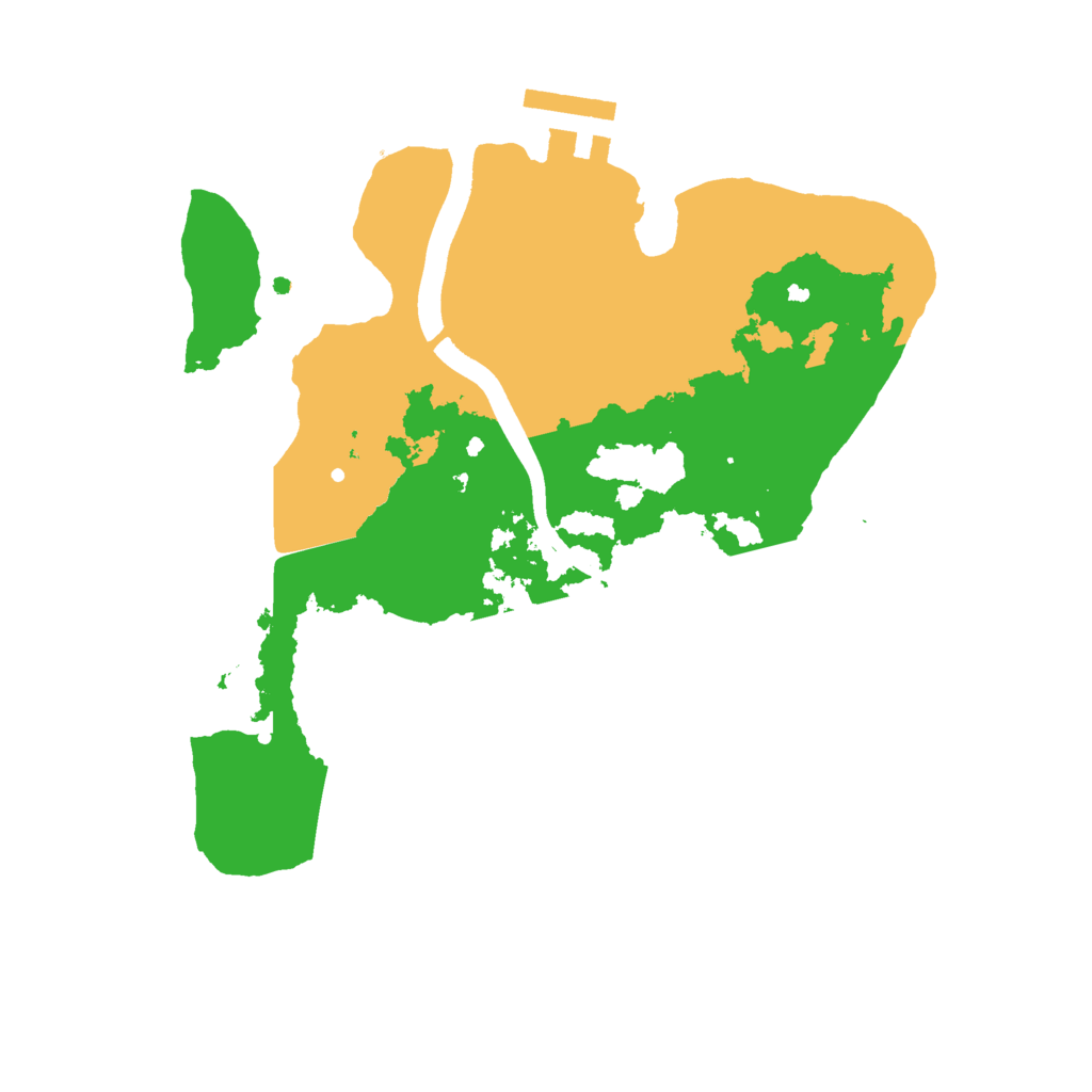 Biome Rust Map: Procedural Map, Size: 2400, Seed: 688918962