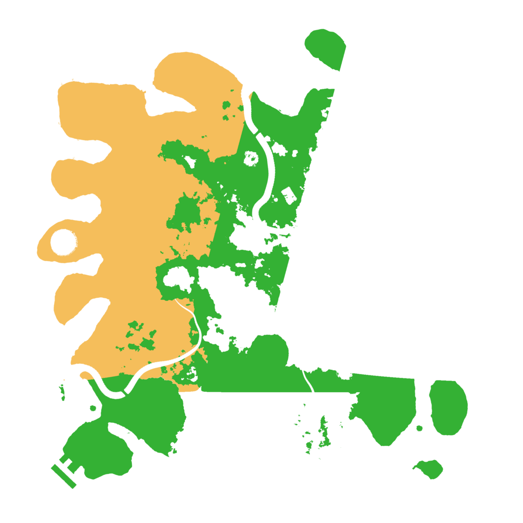 Biome Rust Map: Procedural Map, Size: 3500, Seed: 1248035548