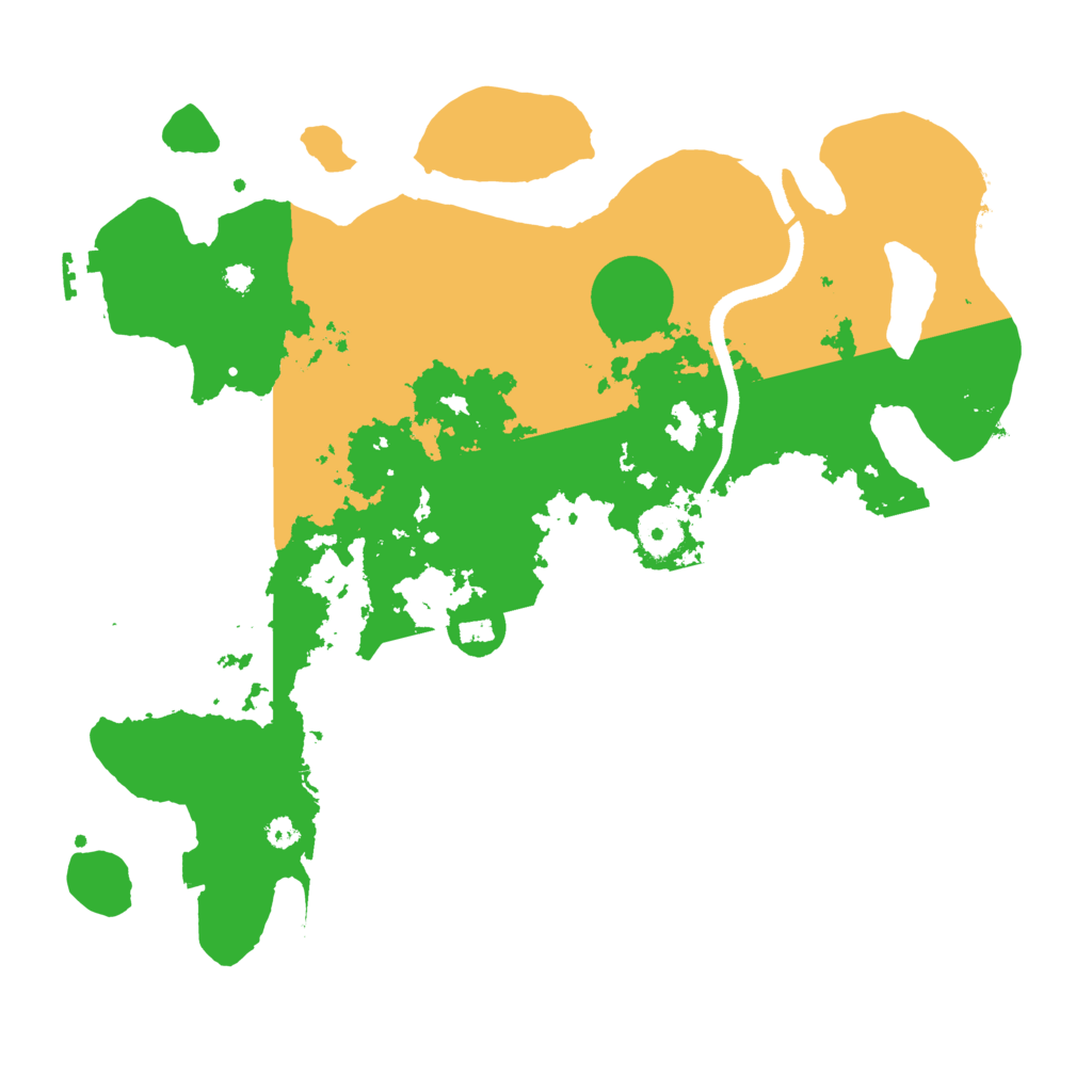 Biome Rust Map: Procedural Map, Size: 3500, Seed: 62145