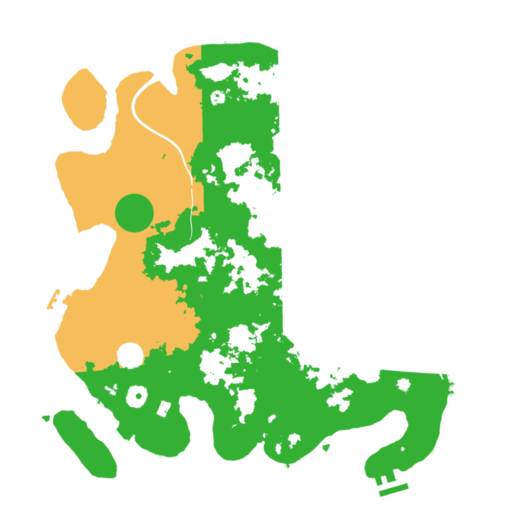 Biome Rust Map: Procedural Map, Size: 3500, Seed: 464614822