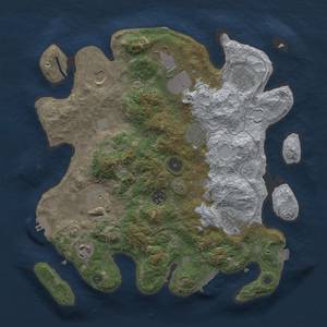 Thumbnail Rust Map: Procedural Map, Size: 3500, Seed: 464614822, 16 Monuments