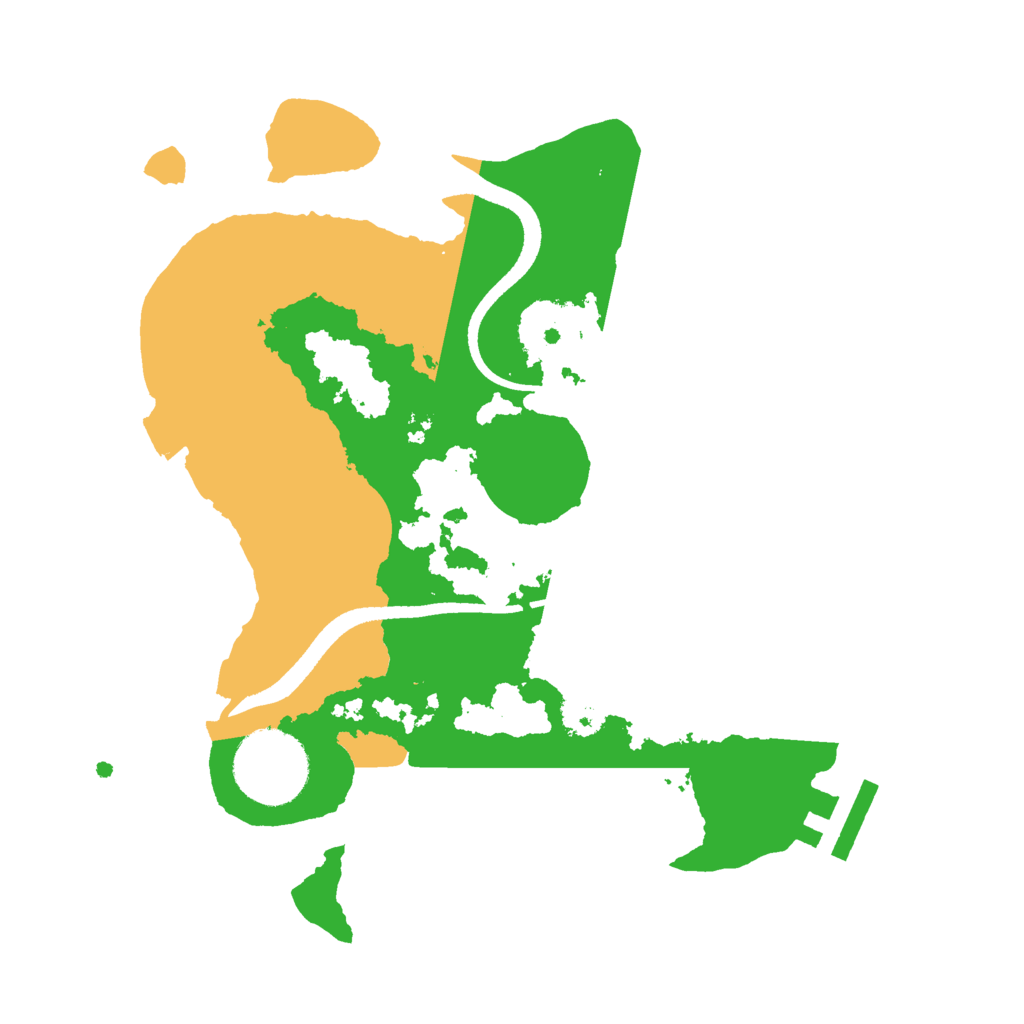 Biome Rust Map: Procedural Map, Size: 2500, Seed: 75752687