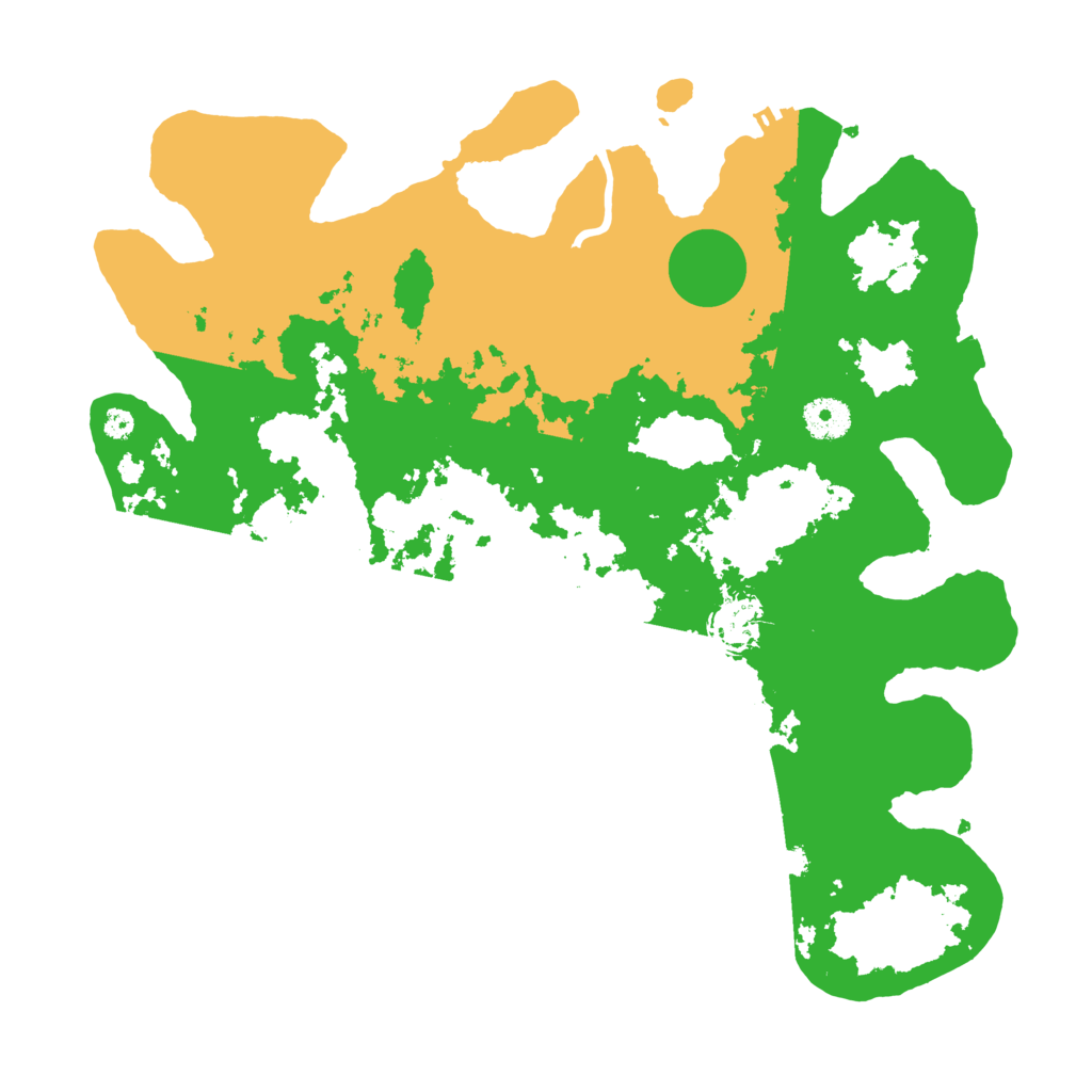 Biome Rust Map: Procedural Map, Size: 3700, Seed: 52623