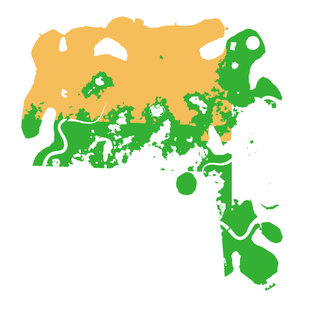 Biome Rust Map: Procedural Map, Size: 4000, Seed: 151515