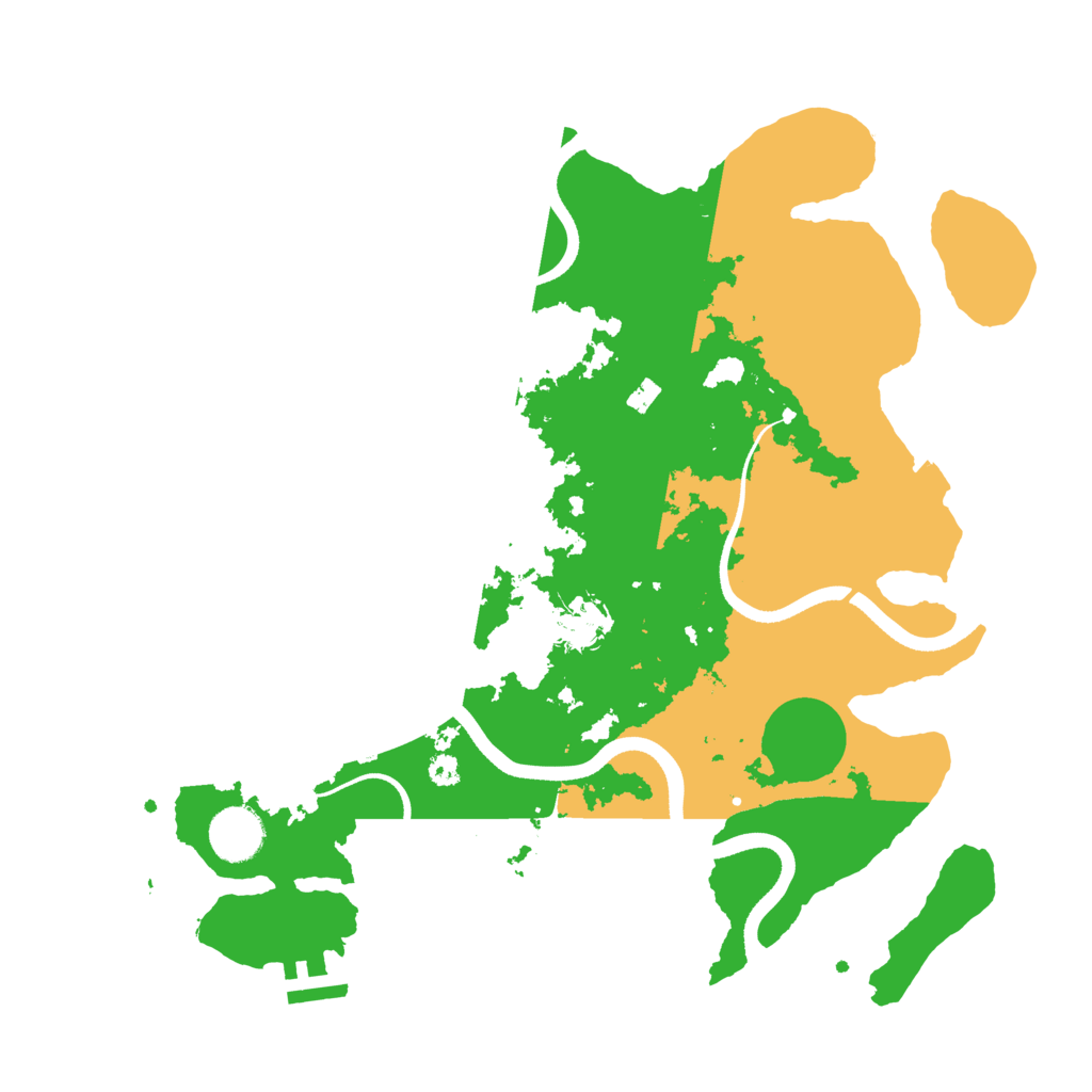 Biome Rust Map: Procedural Map, Size: 3500, Seed: 57648568