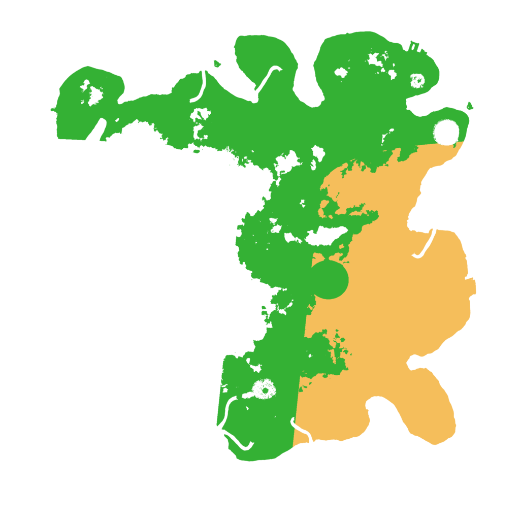 Biome Rust Map: Procedural Map, Size: 3600, Seed: 11757383