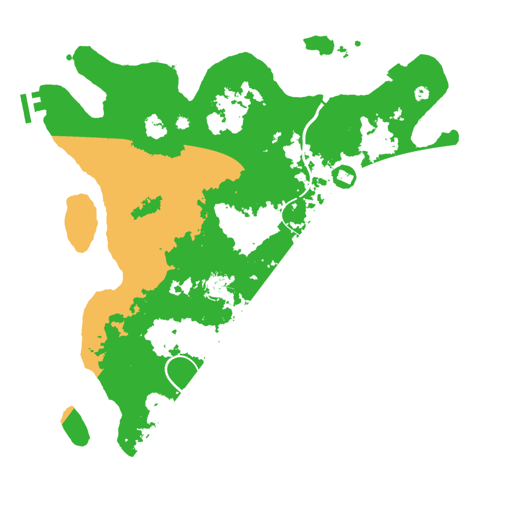 Biome Rust Map: Procedural Map, Size: 3500, Seed: 689249292