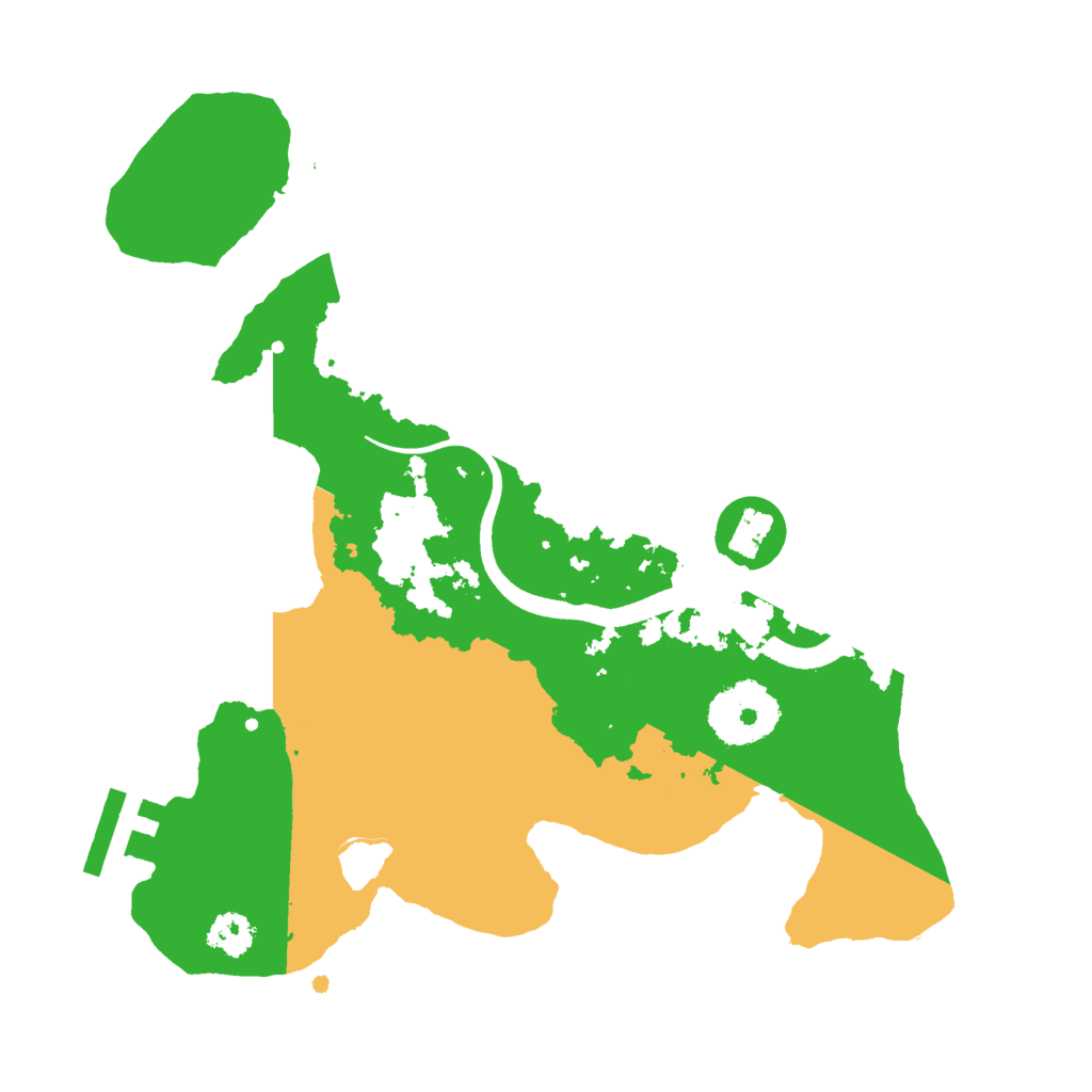 Biome Rust Map: Procedural Map, Size: 2500, Seed: 564286