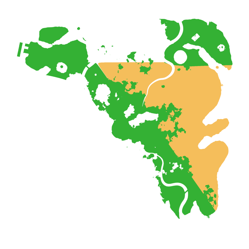 Biome Rust Map: Procedural Map, Size: 3500, Seed: 15122023