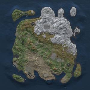 Thumbnail Rust Map: Procedural Map, Size: 3500, Seed: 1617722932, 14 Monuments