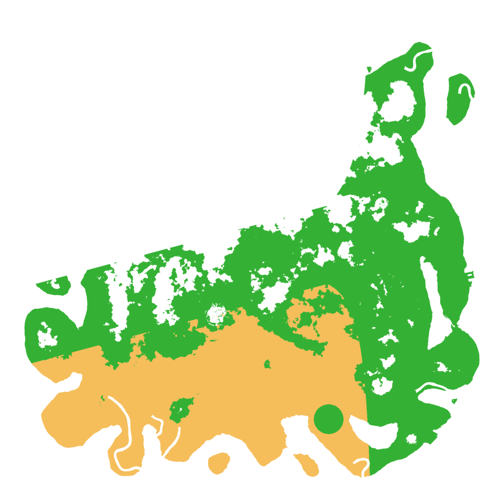 Biome Rust Map: Procedural Map, Size: 4500, Seed: 546744
