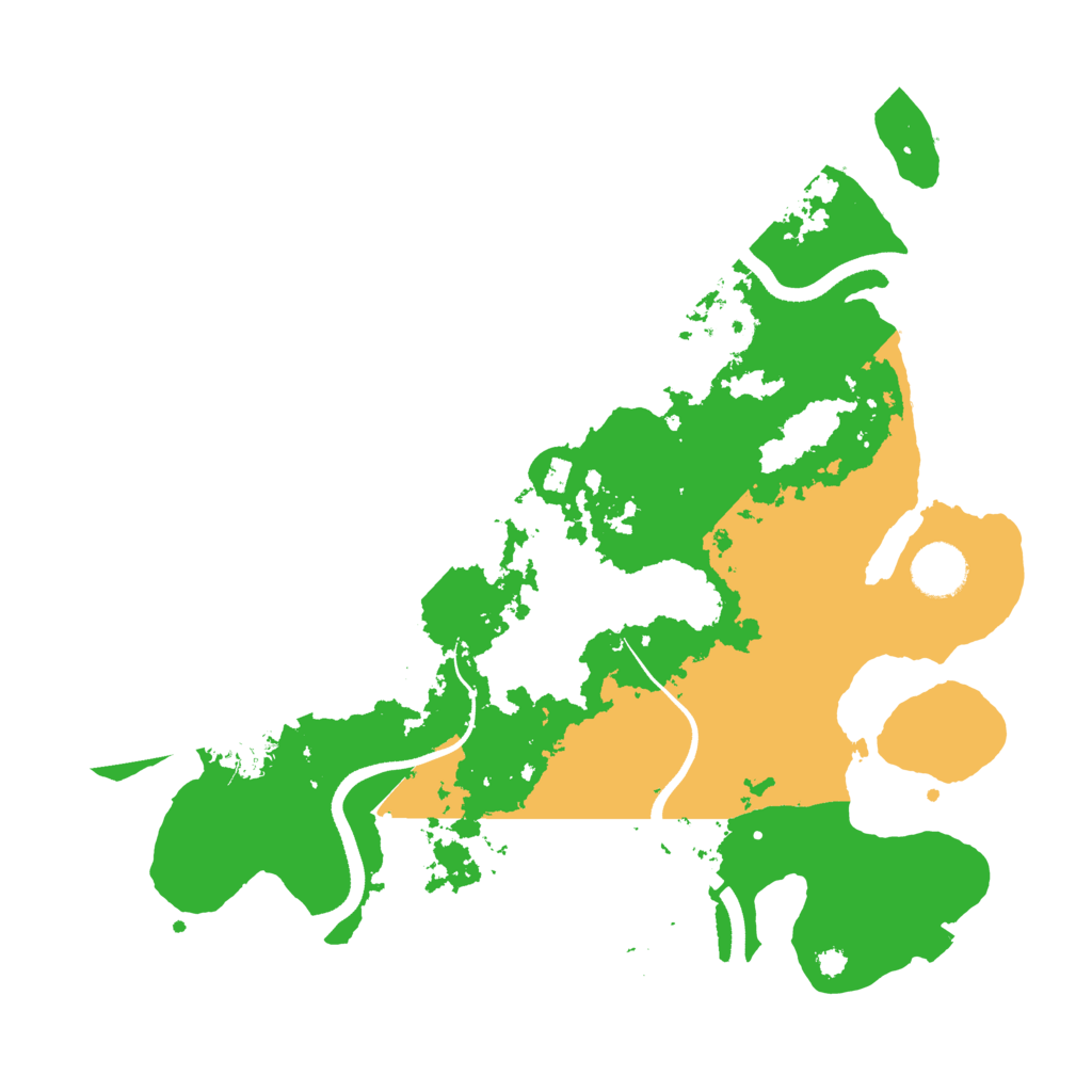 Biome Rust Map: Procedural Map, Size: 3500, Seed: 645631