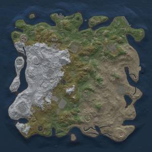 Thumbnail Rust Map: Procedural Map, Size: 4250, Seed: 67412723, 19 Monuments