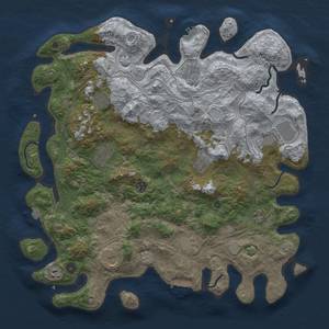 Thumbnail Rust Map: Procedural Map, Size: 4500, Seed: 1323940707, 19 Monuments