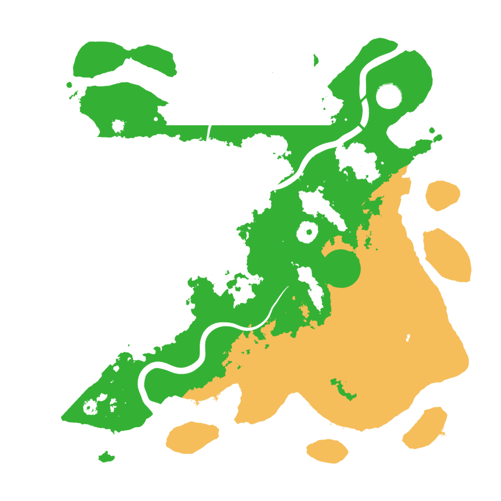 Biome Rust Map: Procedural Map, Size: 3500, Seed: 757811286
