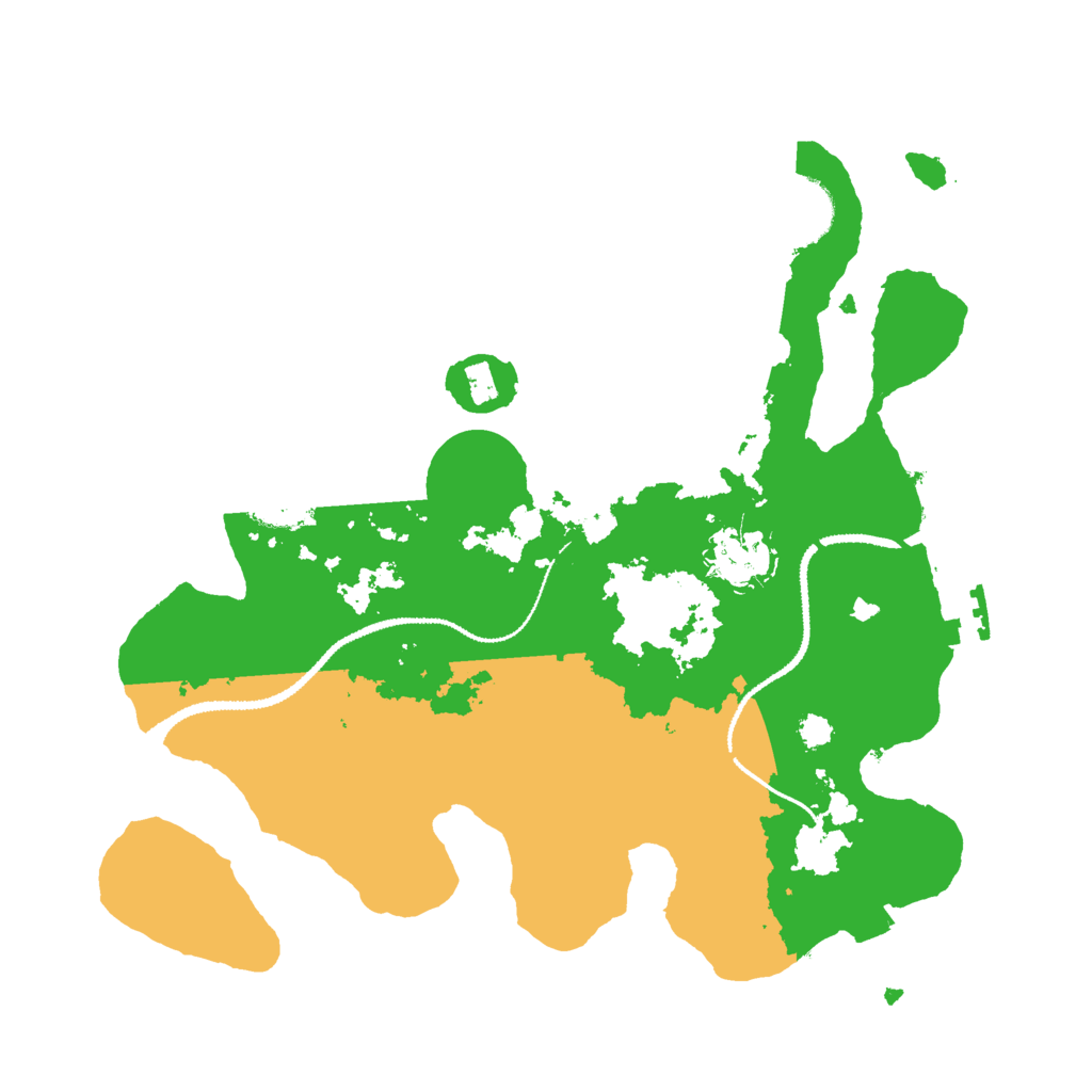 Biome Rust Map: Procedural Map, Size: 3000, Seed: 548118