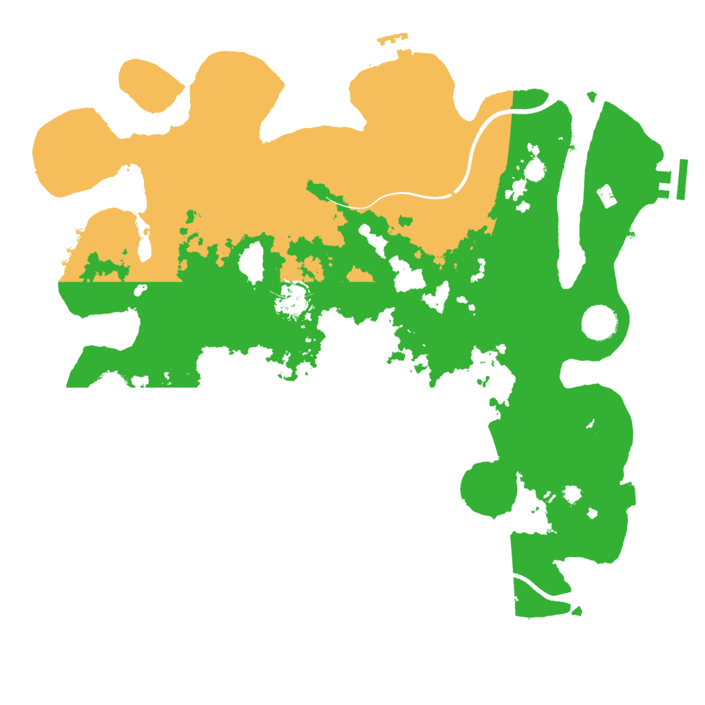 Biome Rust Map: Procedural Map, Size: 3500, Seed: 26544167