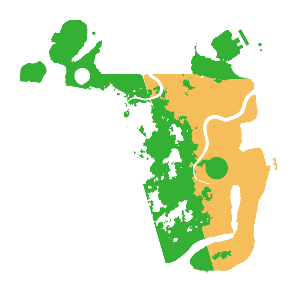 Biome Rust Map: Procedural Map, Size: 3500, Seed: 248523479