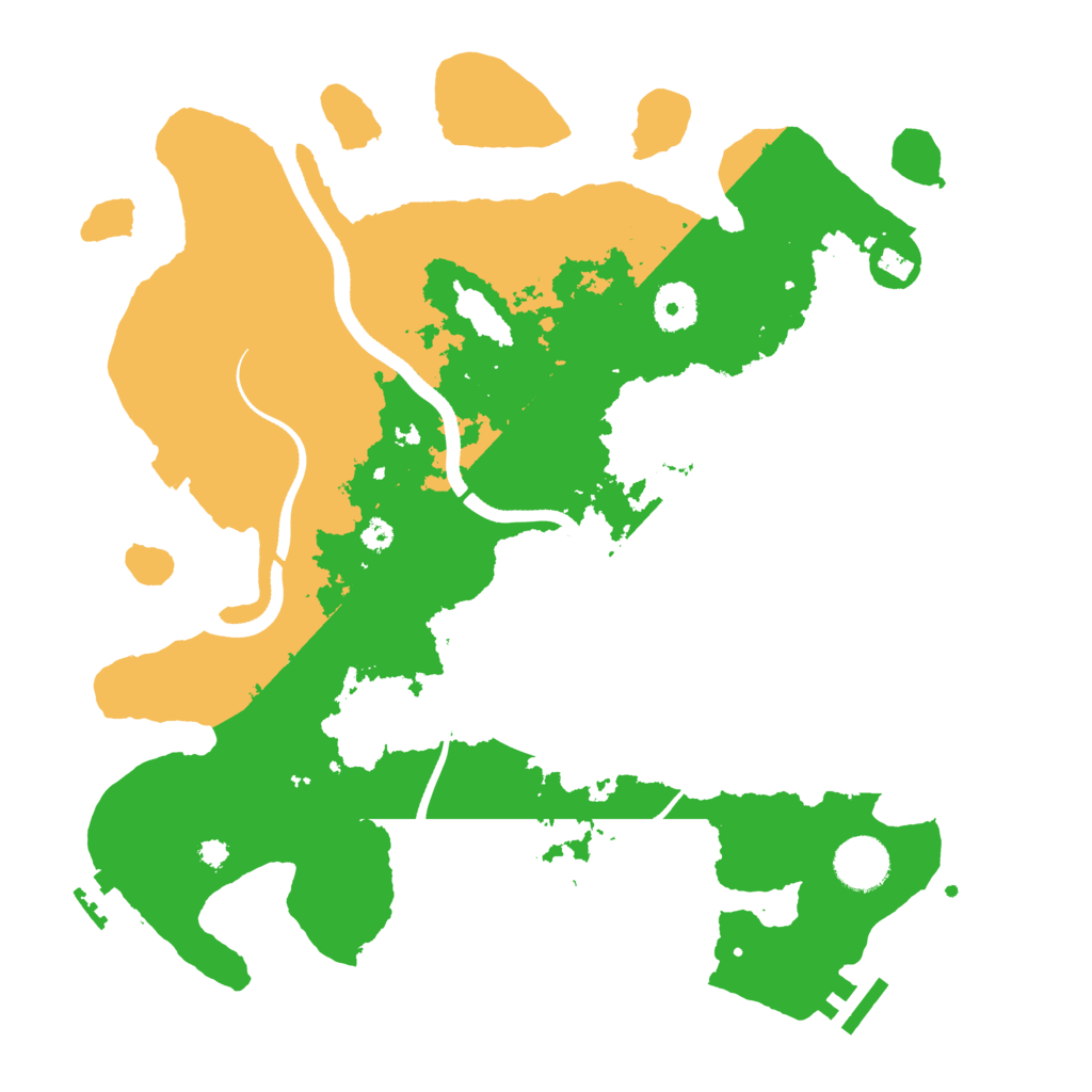 Biome Rust Map: Procedural Map, Size: 3500, Seed: 12223