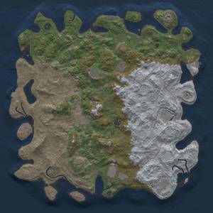 Thumbnail Rust Map: Procedural Map, Size: 4800, Seed: 1157360907, 19 Monuments