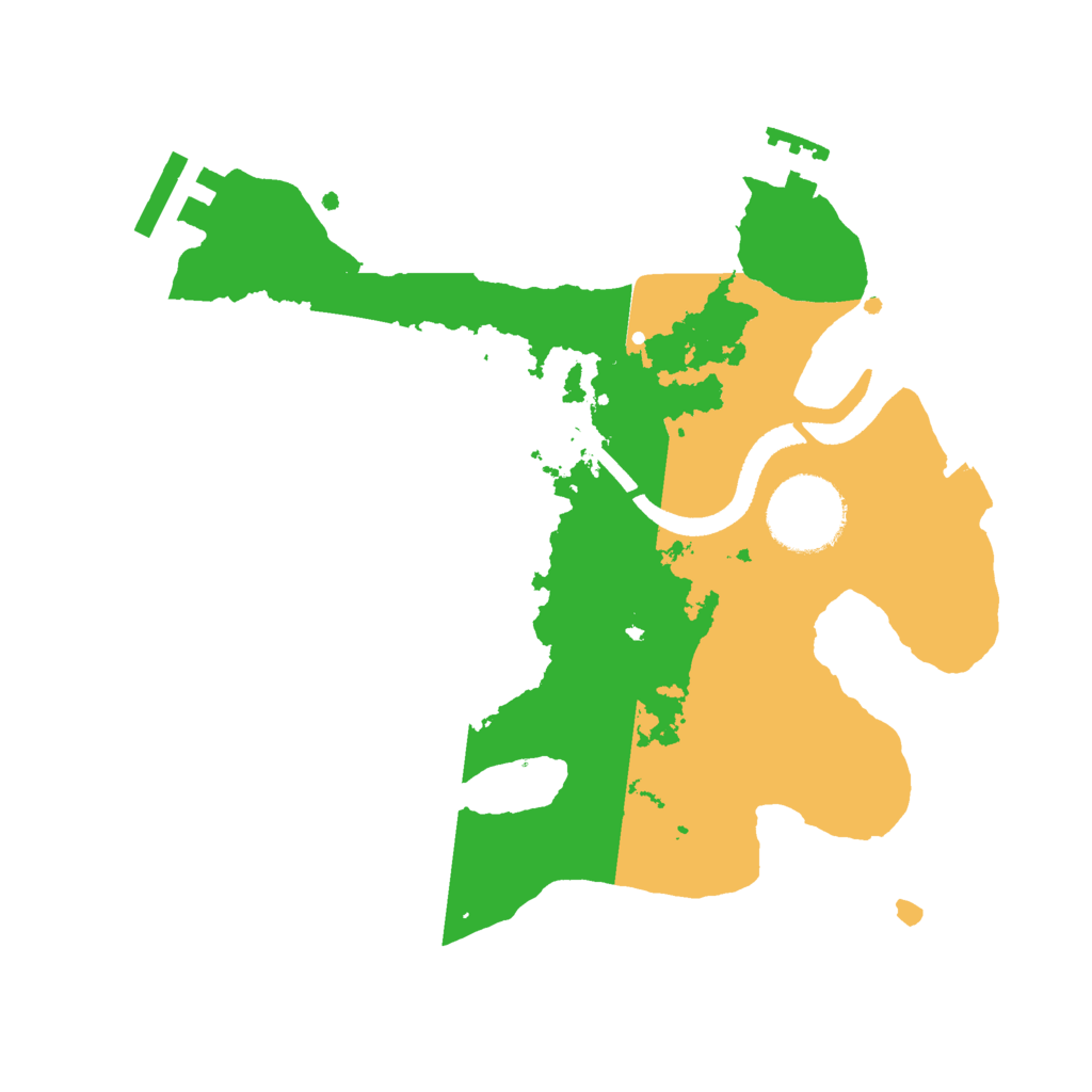 Biome Rust Map: Procedural Map, Size: 2500, Seed: 1286055053