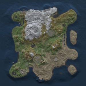 Thumbnail Rust Map: Procedural Map, Size: 3000, Seed: 1547345087, 12 Monuments