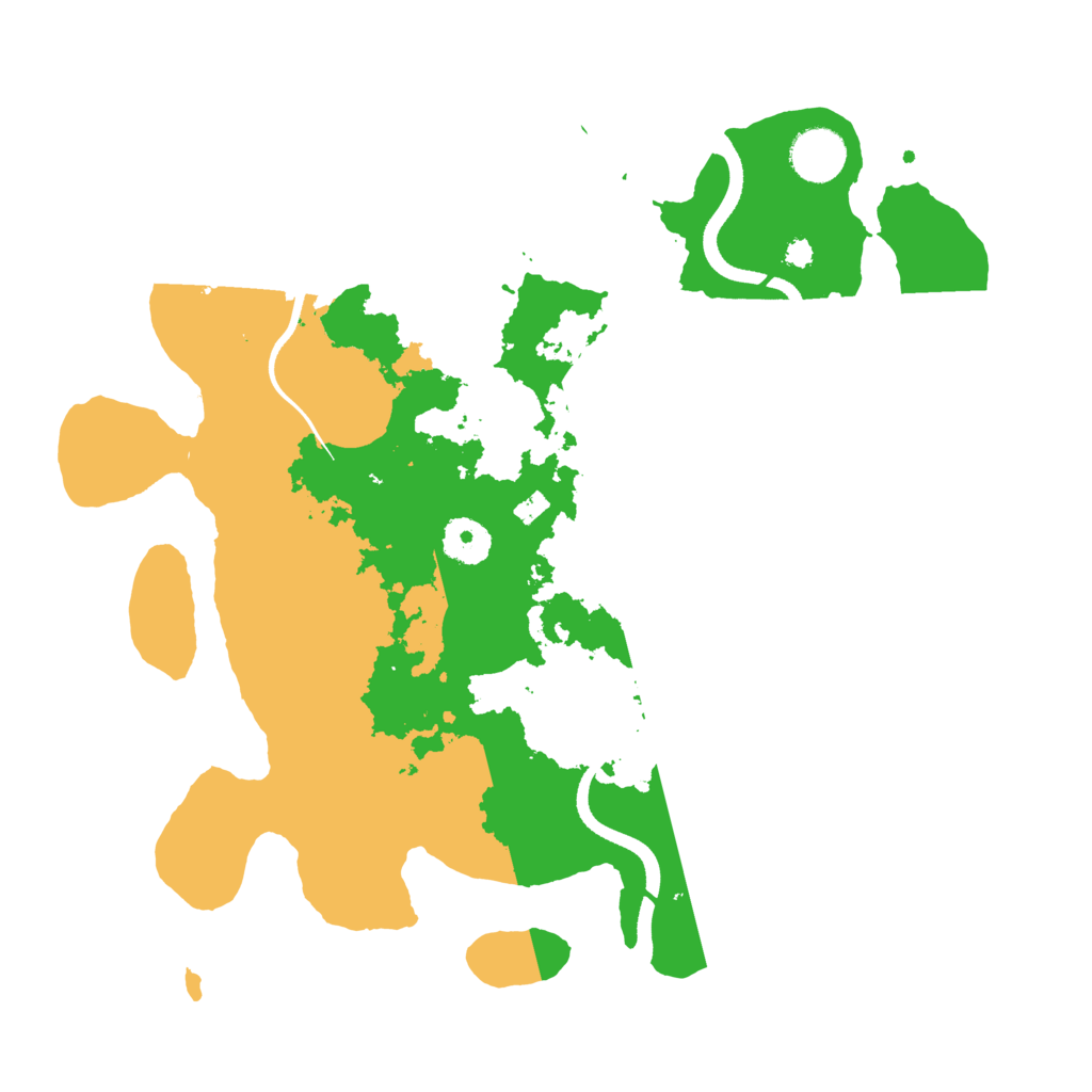 Biome Rust Map: Procedural Map, Size: 3500, Seed: 42527