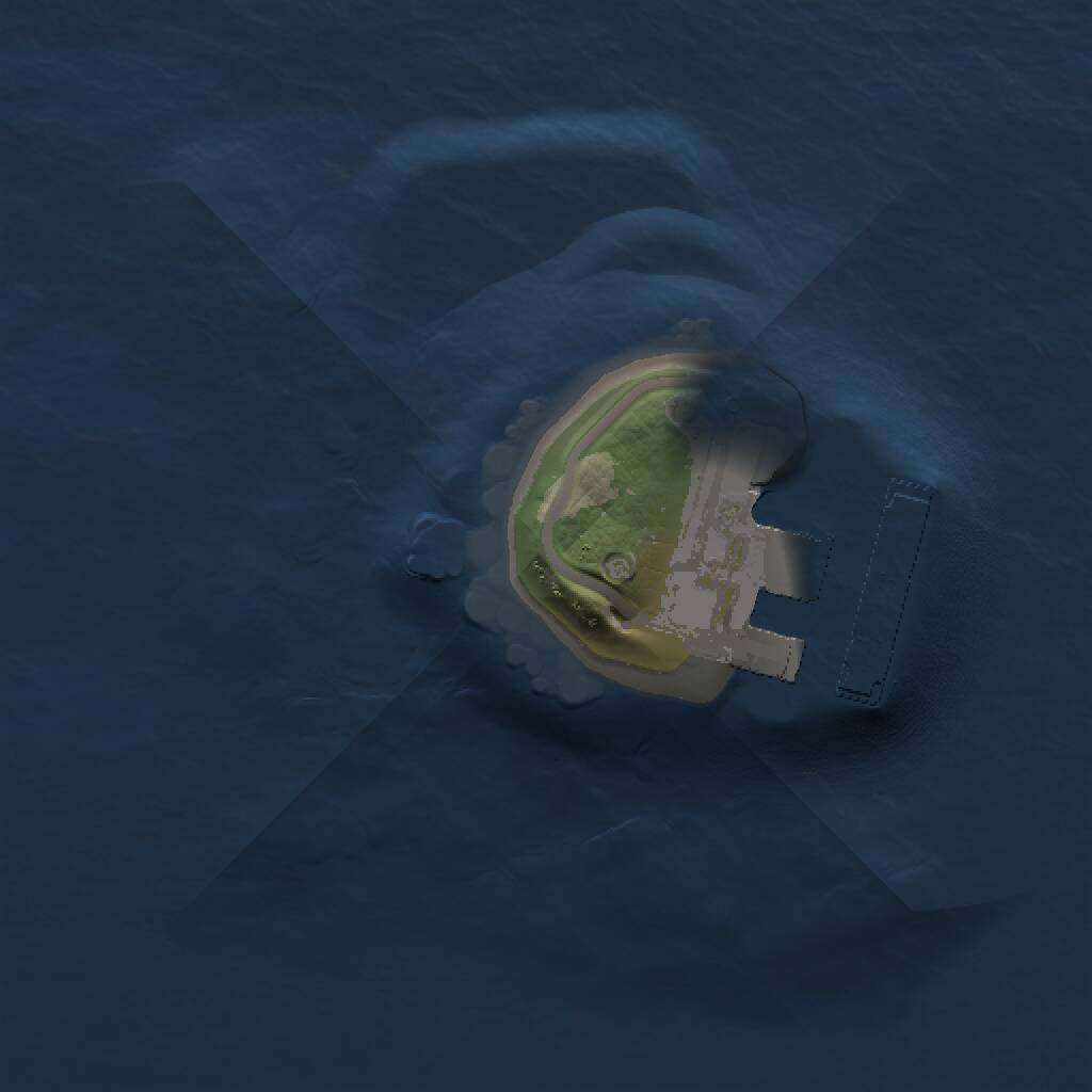 Rust Map: Procedural Map, Size: 1000, Seed: 1492193340, 2 Monuments