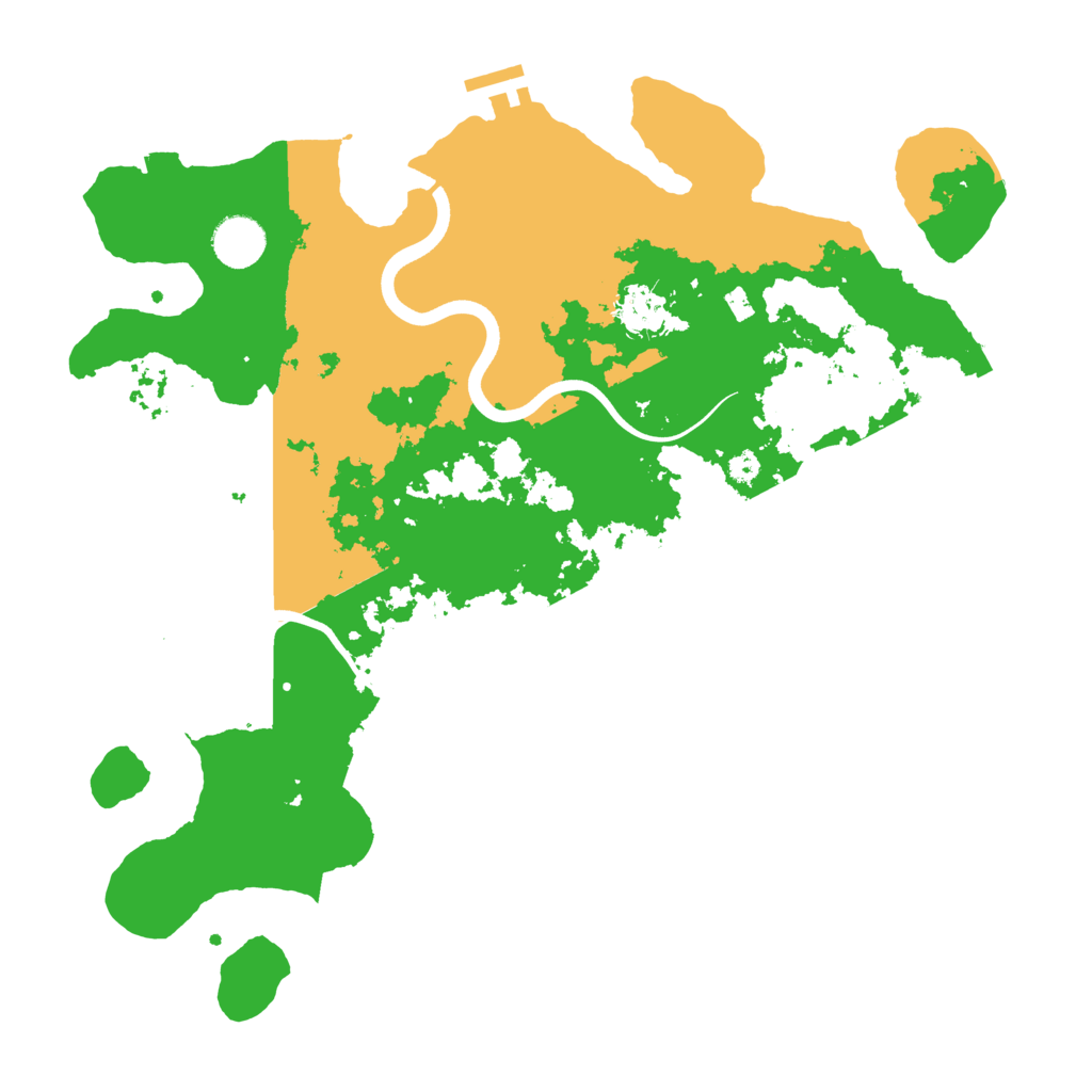 Biome Rust Map: Procedural Map, Size: 3700, Seed: 2058321294