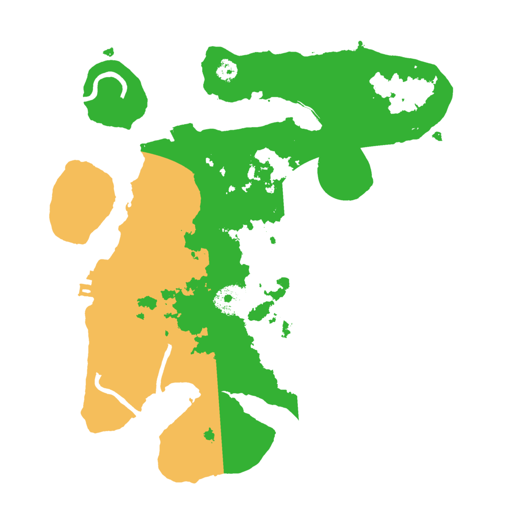 Biome Rust Map: Procedural Map, Size: 2600, Seed: 1694598393