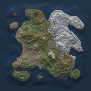 Thumbnail Rust Map: Procedural Map, Size: 3000, Seed: 31616, 12 Monuments