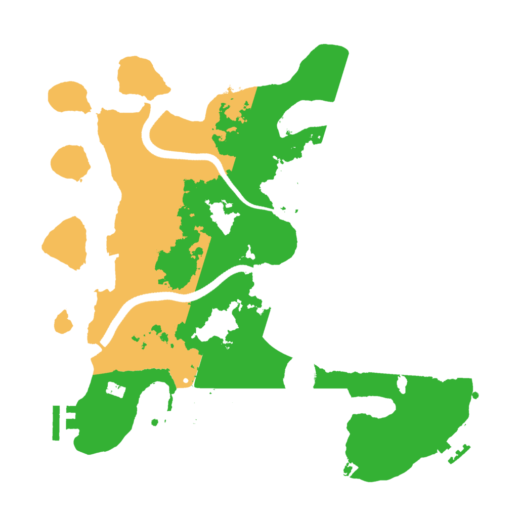 Biome Rust Map: Procedural Map, Size: 3000, Seed: 1357884348