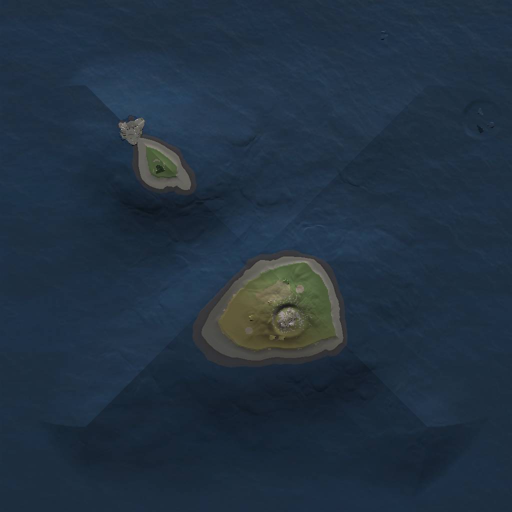 Rust Map: Procedural Map, Size: 1000, Seed: 1025180066, 3 Monuments