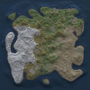 Thumbnail Rust Map: Procedural Map, Size: 3900, Seed: 74752763, 19 Monuments