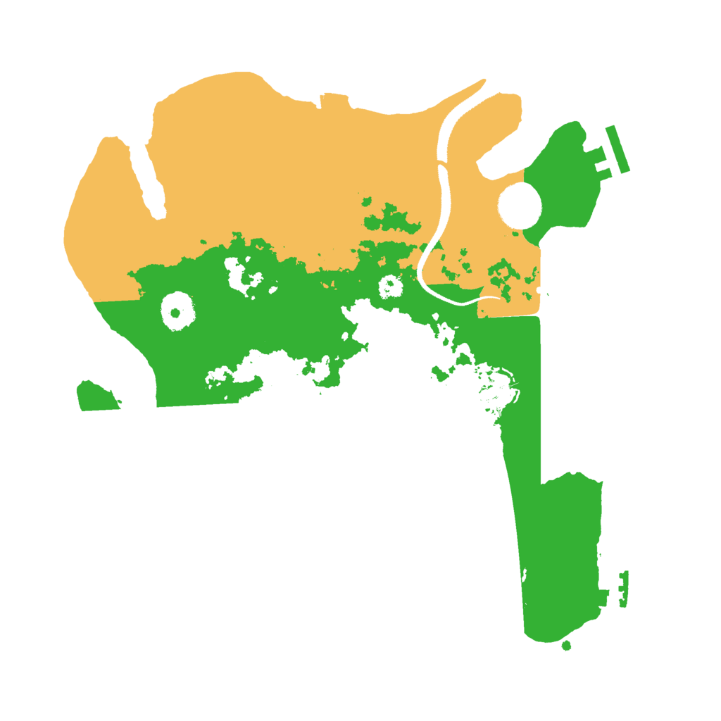 Biome Rust Map: Procedural Map, Size: 3000, Seed: 17712