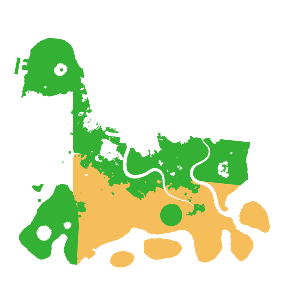 Biome Rust Map: Procedural Map, Size: 3500, Seed: 163123412