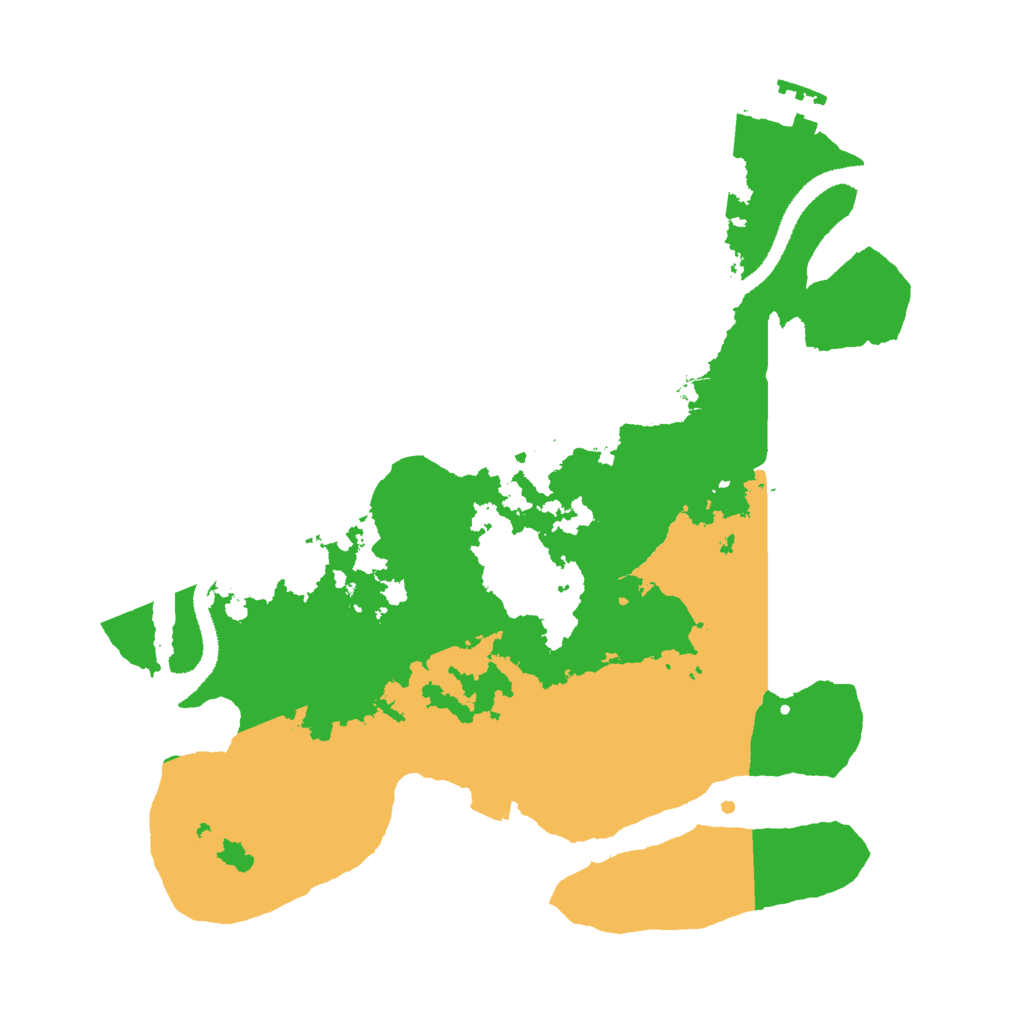 Biome Rust Map: Procedural Map, Size: 3000, Seed: 743609145