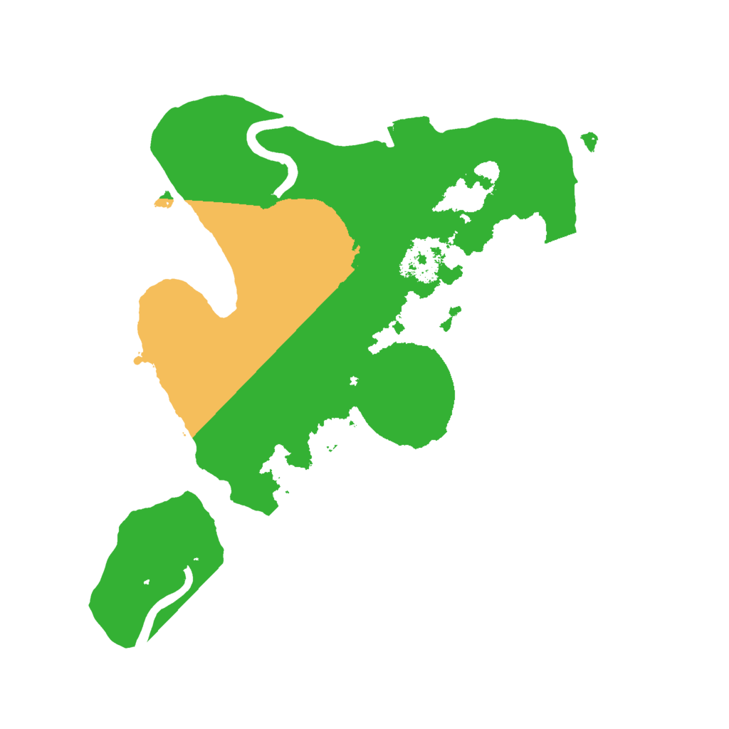 Biome Rust Map: Procedural Map, Size: 2000, Seed: 8151