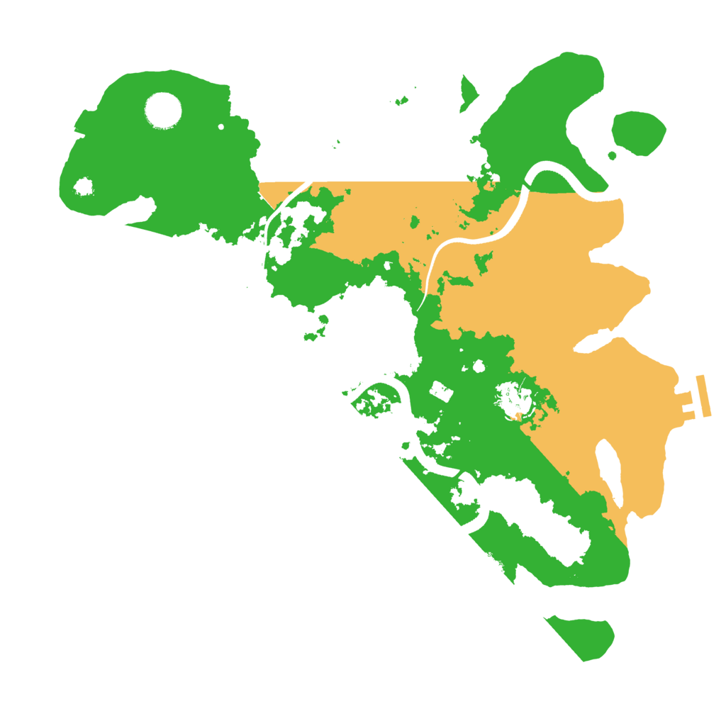Biome Rust Map: Procedural Map, Size: 3500, Seed: 693849076